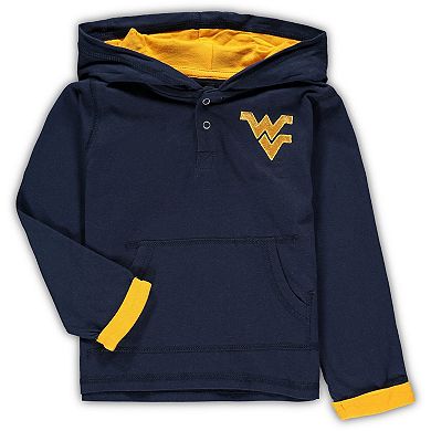 Toddler Colosseum Navy/Heathered Gray West Virginia Mountaineers Poppies Hoodie and Sweatpants Set