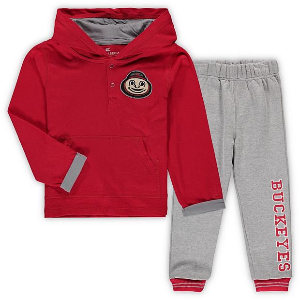 Colosseum Men's Ohio State Buckeyes Grey Hoodie