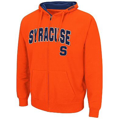 Men's Colosseum Orange Syracuse Orange Arch & Logo 3.0 Full-Zip Hoodie