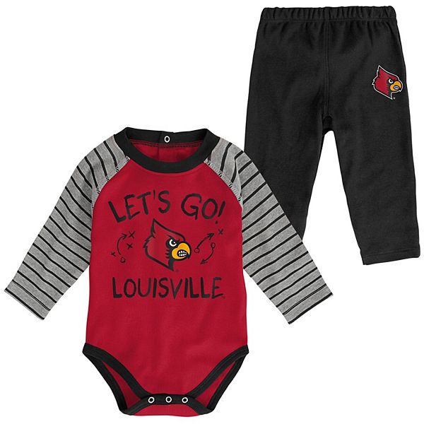  University of Louisville Cardinals Baby and Toddler 2-Tone  Raglan Baseball Shirt: Clothing, Shoes & Jewelry