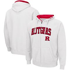 Men's Colosseum White Texas Tech Red Raiders Arch & Logo 3.0 Full-Zip Hoodie