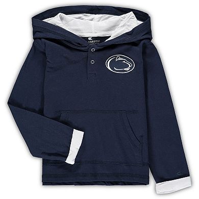 Toddler Colosseum Navy/Heathered Gray Penn State Nittany Lions Poppies Hoodie and Sweatpants Set