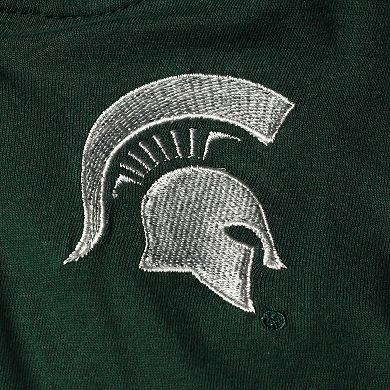 Toddler Colosseum Green/Heathered Gray Michigan State Spartans Poppies Hoodie and Sweatpants Set