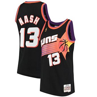 Men's Mitchell & Ness Steve Nash Black Phoenix Suns Hardwood Classics Swingman Jersey