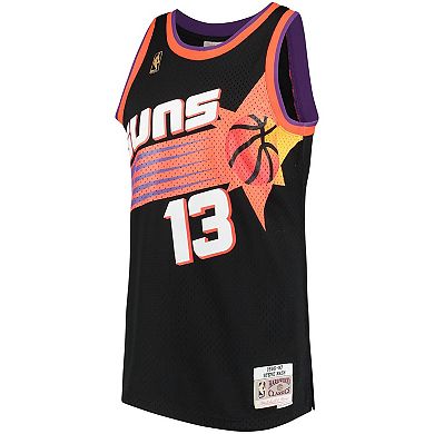 Men's Mitchell & Ness Steve Nash Black Phoenix Suns Hardwood Classics Swingman Jersey