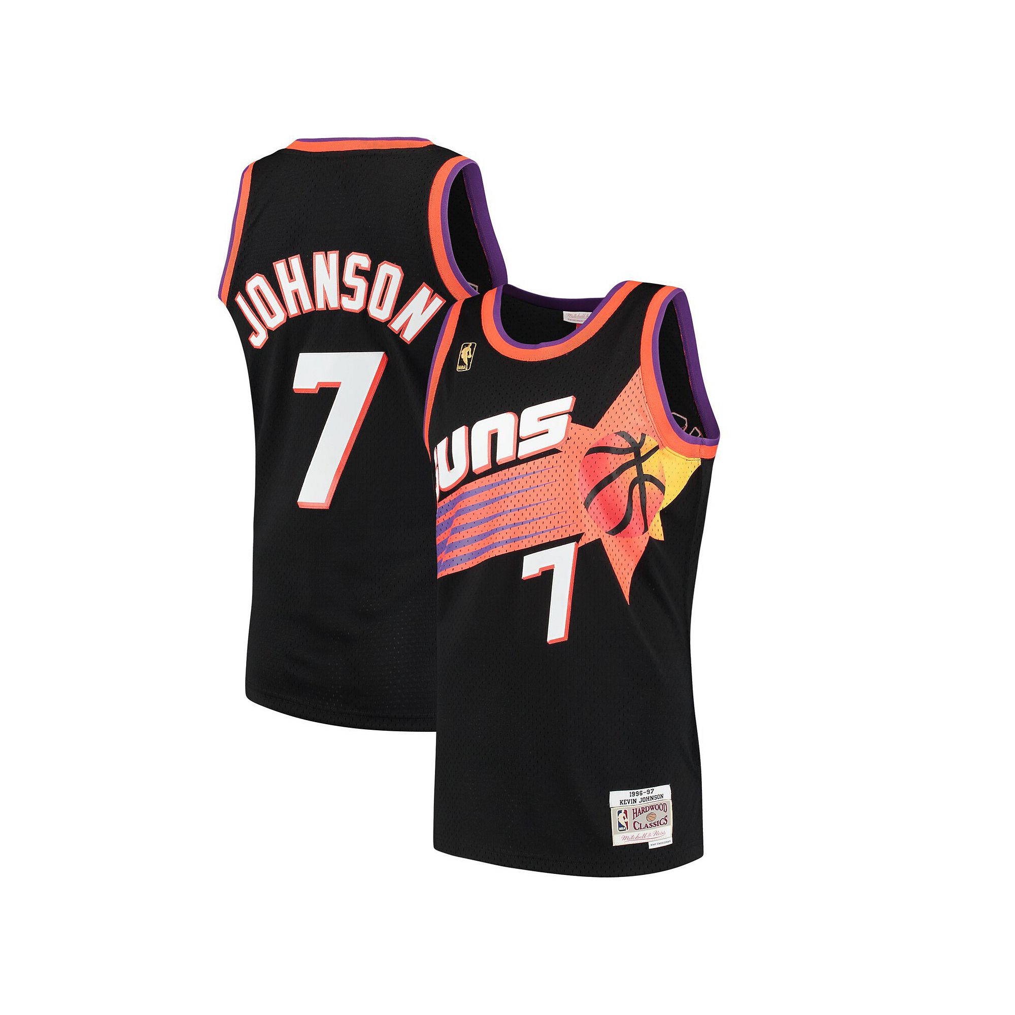 Mens Mitchell & Ness Kevin Johnson Black Phoenix Suns 1996-97 Hardwood Cla