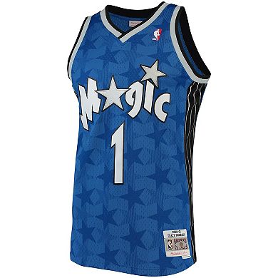 Men's Mitchell & Ness Tracy McGrady Blue Orlando Magic Hardwood Classics Swingman Jersey