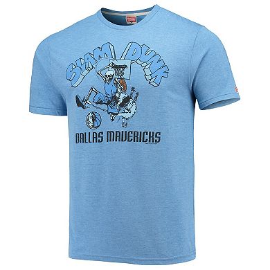 Men's Homage Blue Dallas Mavericks NBA x Grateful Dead Tri-Blend T-Shirt