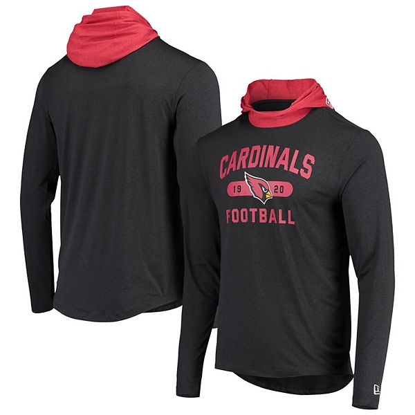 Men's New Era Cardinal Arizona Cardinals Long Sleeve Hoodie T-Shirt