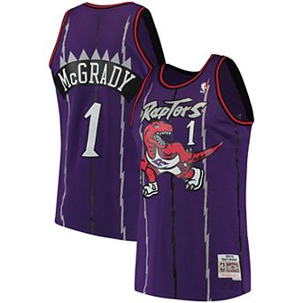 Men's Mitchell & Ness Tracy McGrady Purple Toronto Raptors 1998-99 Hardwood Classics Swingman Jersey