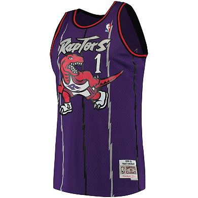 Men's Mitchell & Ness Tracy McGrady Purple Toronto Raptors Hardwood Classics Swingman Jersey