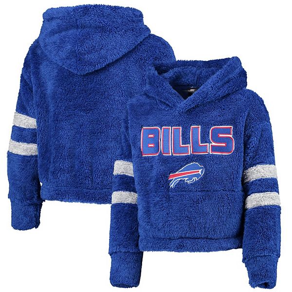 Buffalo Bills Womens White Sherpa Jacket, Size: L