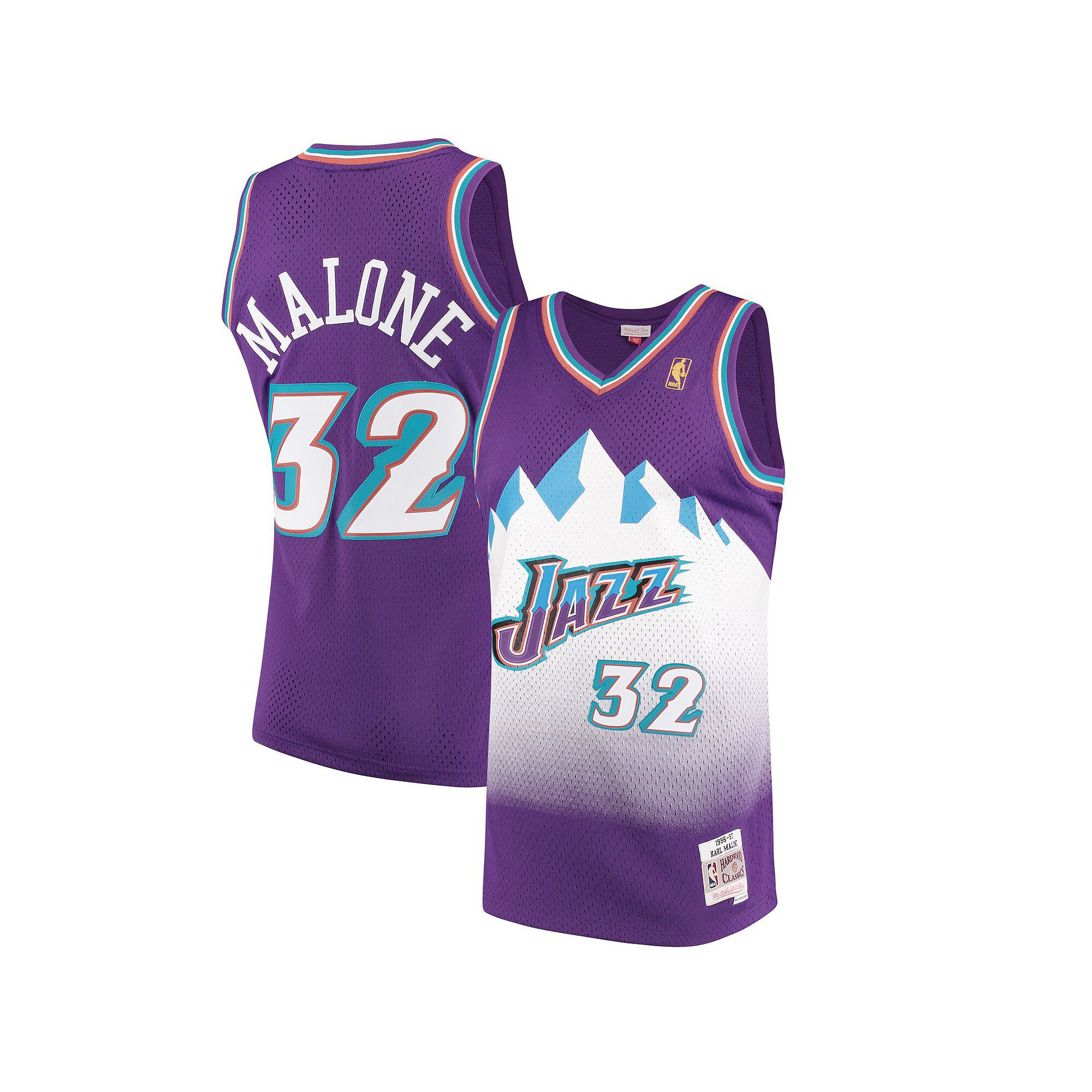 Mens Mitchell & Ness Karl Malone Purple Utah Jazz 1996-97 Hardwood Classic