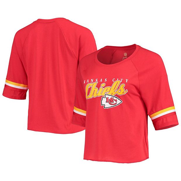 Kansas City Chiefs Nike Women's Fashion 3/4-Sleeve Raglan T-Shirt - Red