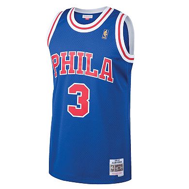 Men's Mitchell & Ness Allen Iverson Royal Philadelphia 76ers 1996/97 Hardwood Classics Swingman Jersey
