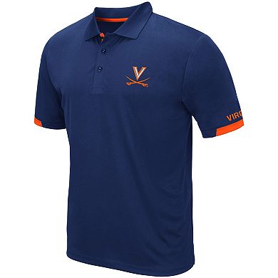 Men's Colosseum Navy Virginia Cavaliers Santry Lightweight Polo