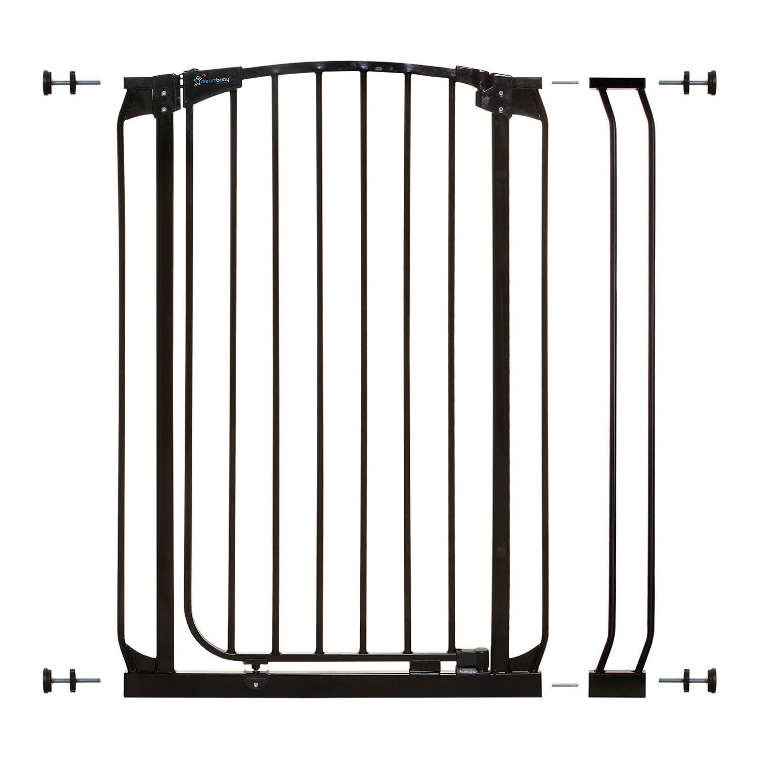Image for Dreambaby L796B Chelsea 28 to 35.5 Inch Auto-Close Baby Pet Safety Gate, Black at Kohl's.