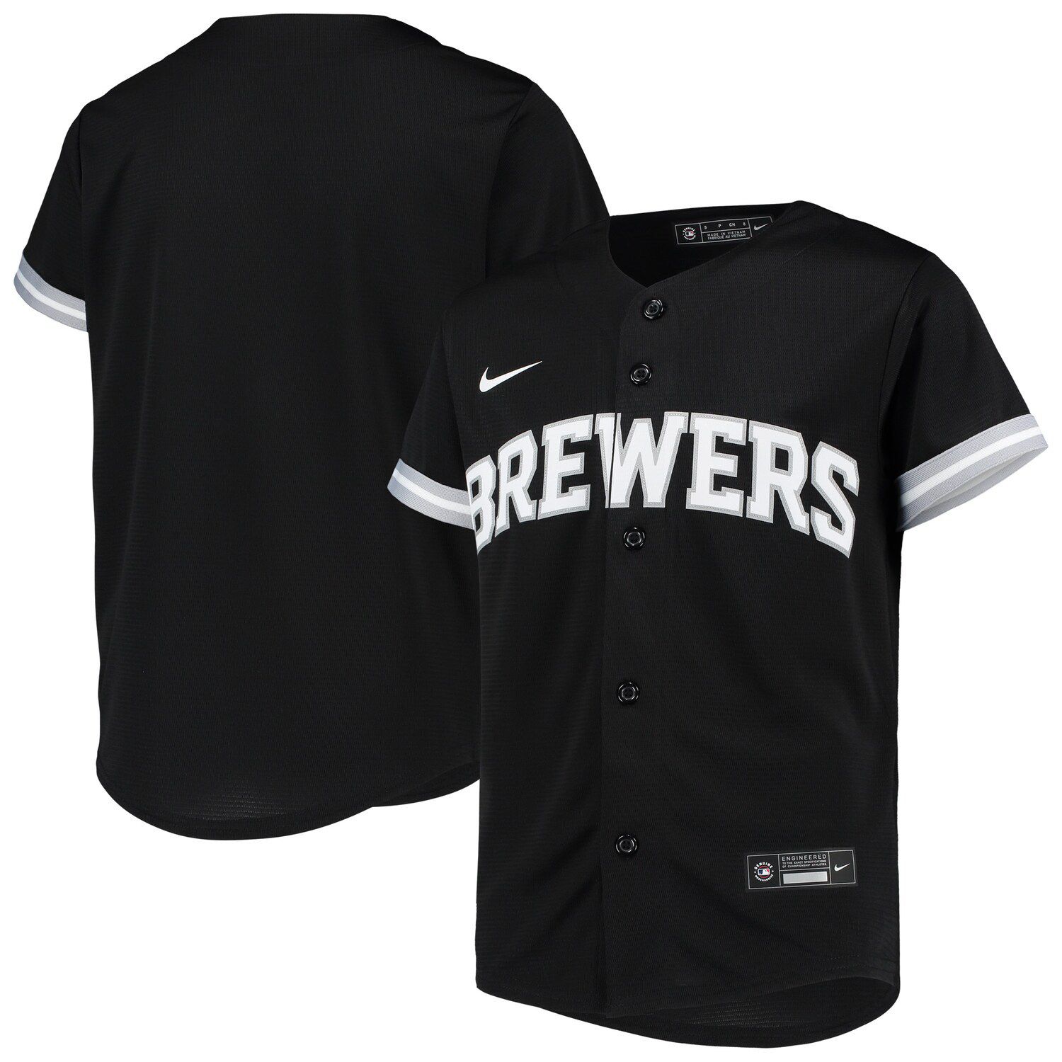 Milwaukee brewers button up jersey