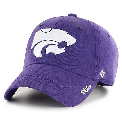 Women's '47 Purple Kansas State Wildcats Miata Clean Up Logo Adjustable Hat