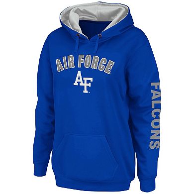 Women's Colosseum Royal Air Force Falcons Loud and Proud Pullover Hoodie