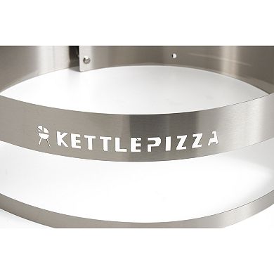KettlePizza Basic Stainless Steel Pizza Oven Portable Kit for Charcoal Grills