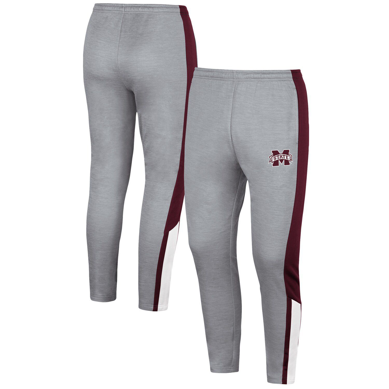 Youth Colosseum Heathered Charcoal Louisville Cardinals Fleece Pants