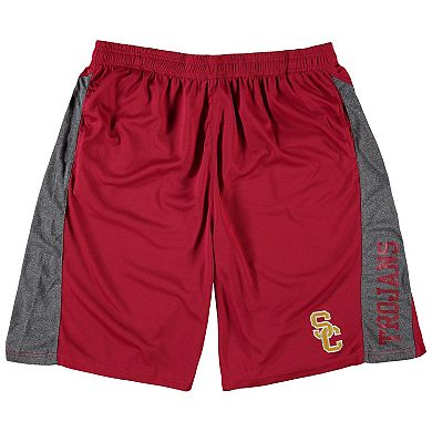 Men's Cardinal USC Trojans Big & Tall Textured Shorts