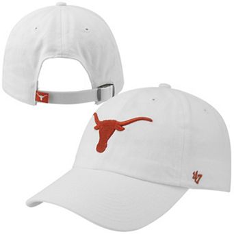 '47 Brand Texas Longhorns Clean-Up Adjustable Hat - White