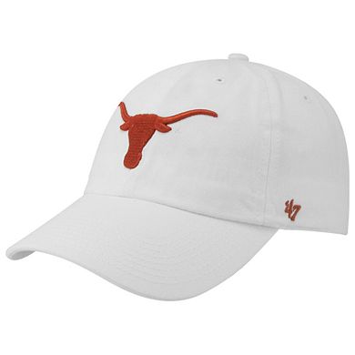 '47 Brand Texas Longhorns Clean-Up Adjustable Hat - White