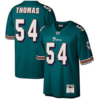 Men's Mitchell & Ness Zach Thomas Aqua Miami Dolphins Legacy Replica Jersey