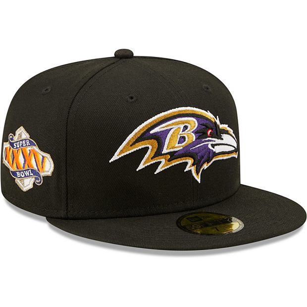 New Era Men Ravens Super Bowl Beanie (Black Purple)