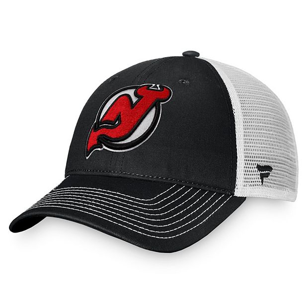 Men's Fanatics Branded Gray/Red New Jersey Devils Snapback Hat