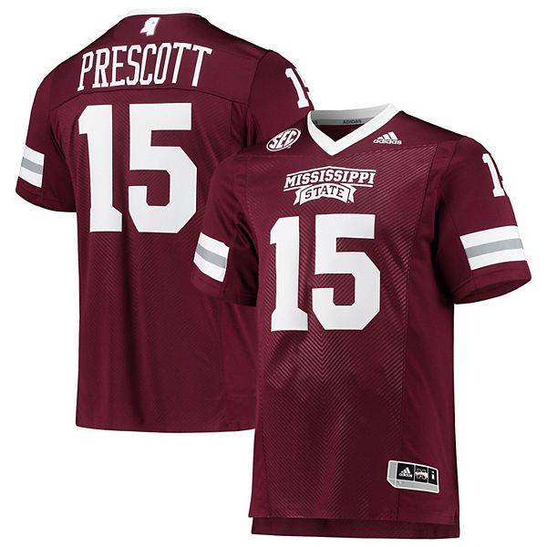 Dak Prescott Mississippi State Bulldogs adidas Premier Football Jersey -  Maroon