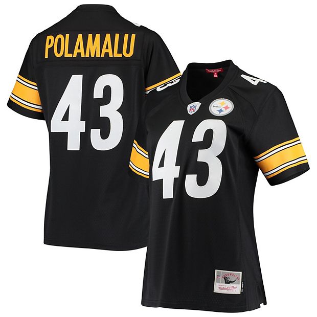 43 Polamalu - Official NFL Pittsburgh Steelers Legacy Collection Throwback  Jersey (Black)