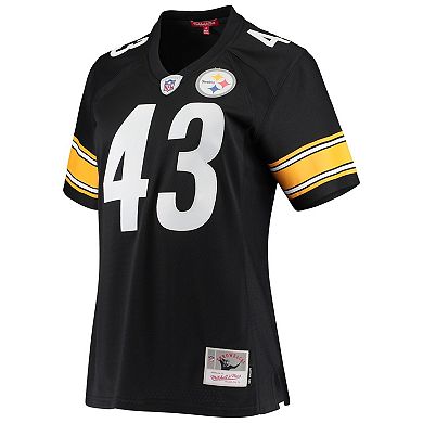 Women's Mitchell & Ness Troy Polamalu Black Pittsburgh Steelers Legacy Replica Team Jersey