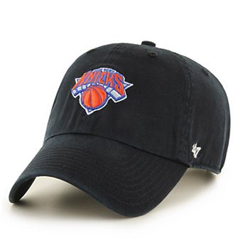Men's '47 Black New York Knicks Team Clean Up Adjustable Hat