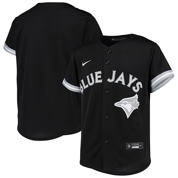 Youth Nike Black/White Toronto Blue Jays Replica Team Jersey