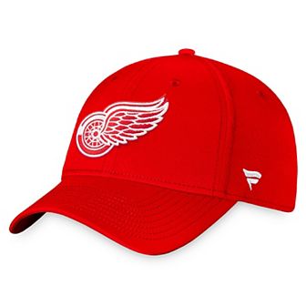 Men's Fanatics Branded Red Detroit Red Wings Core Primary Logo Flex Hat