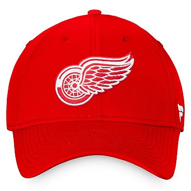 Men's Fanatics Branded Red Detroit Red Wings Core Primary Logo Flex Hat