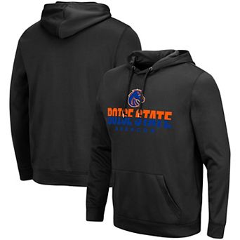 Men's Colosseum Black Boise State Broncos Lantern Pullover Hoodie