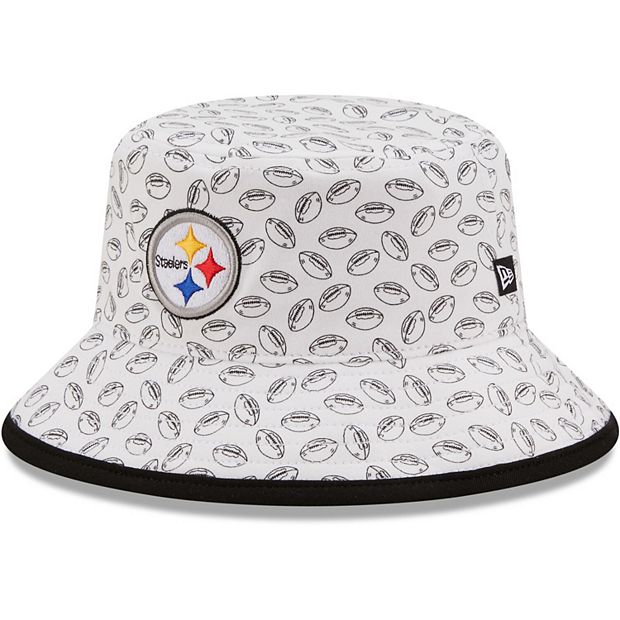 Toddler New Era White Pittsburgh Steelers Cutie Bucket Hat