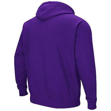 Men's Colosseum Purple Northern Iowa Panthers Arch and Logo Pullover Hoodie