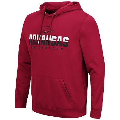 Men's Colosseum Cardinal Arkansas Razorbacks Lantern Pullover Hoodie