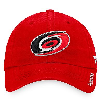 Women's Fanatics Branded Red Carolina Hurricanes Primary Logo Adjustable Hat