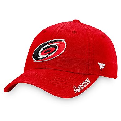Women's Fanatics Branded Red Carolina Hurricanes Primary Logo Adjustable Hat