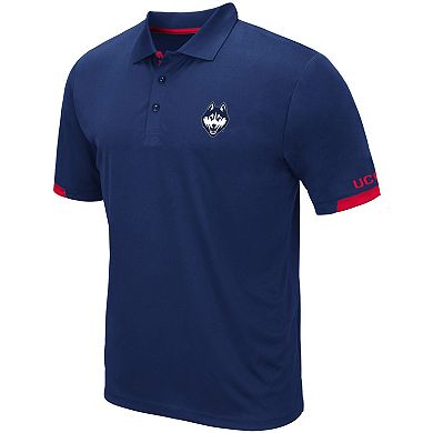 Men's Colosseum Navy UConn Huskies Santry Lightweight Polo