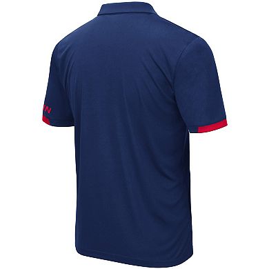 Men's Colosseum Navy UConn Huskies Santry Lightweight Polo