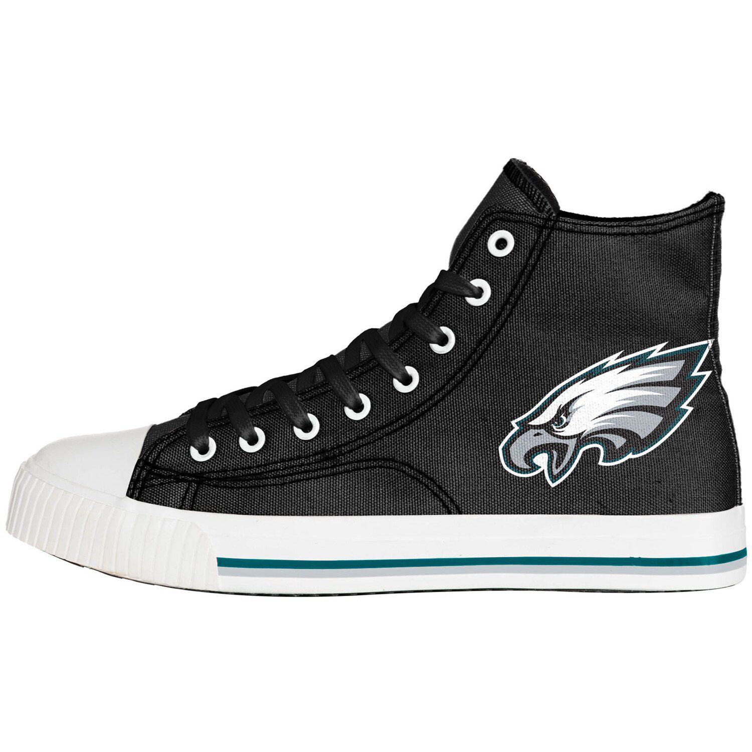 Image for Unbranded Men's FOCO Philadelphia Eagles Big Logo High Top Canvas Shoes at Kohl's.