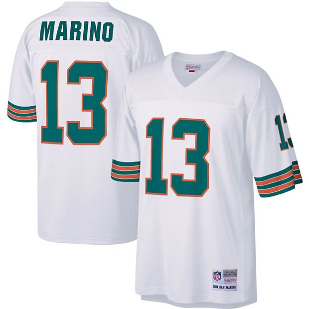 Men's Mitchell & Ness Dan Marino White Miami Dolphins Legacy Replica Jersey