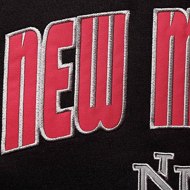 Men's Colosseum Black New Mexico Lobos Arch and Logo Pullover Hoodie